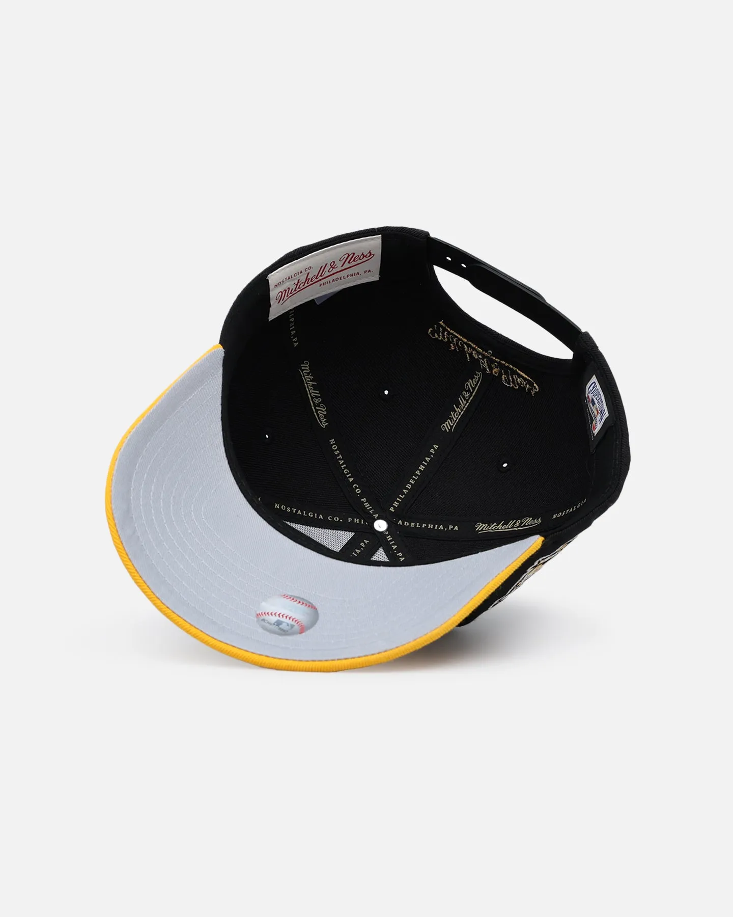 Mitchell & Ness Los Angeles Dodgers Enter The Dragon Pro Crown Snapback Black/Ochre