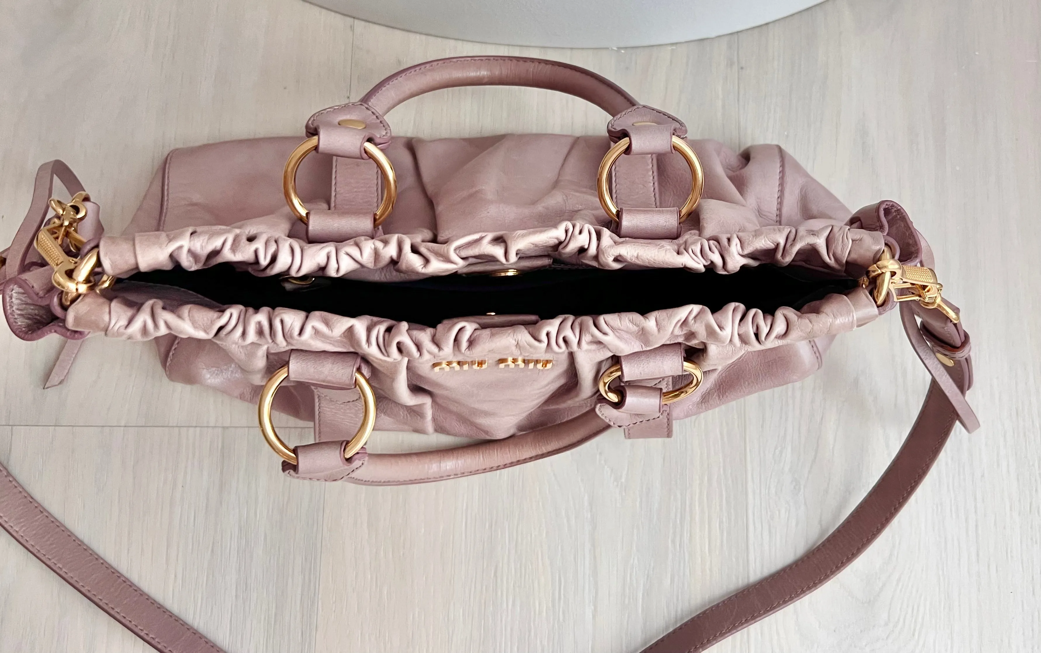 Miu Miu two way leather satchel