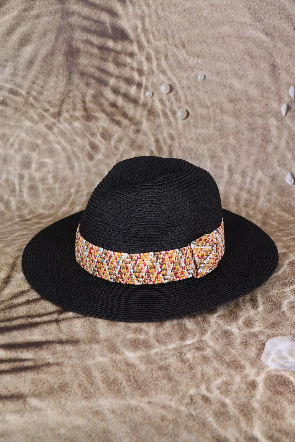 Multicolored Band Straw Hat