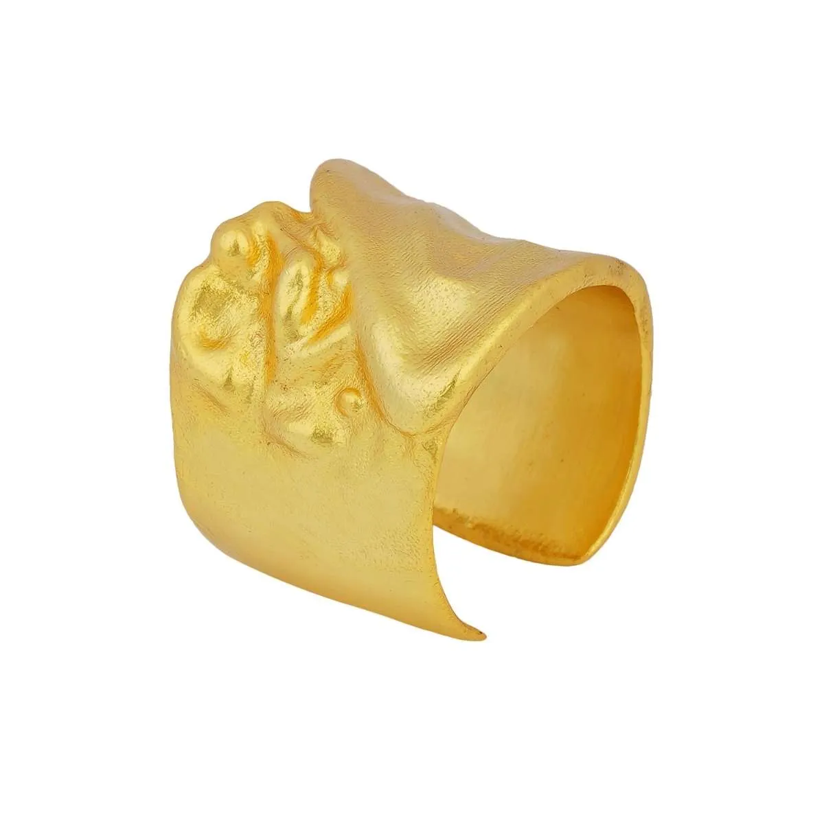 Nature's Art Goldtone Statement Ring