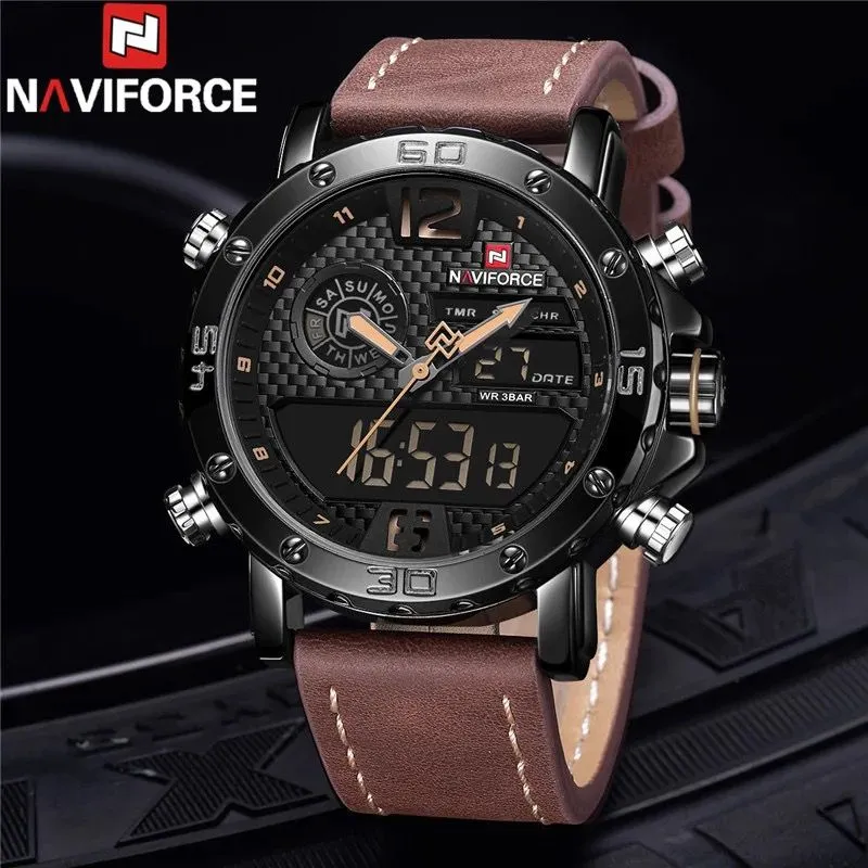 Naviforce Gents Leather Watch