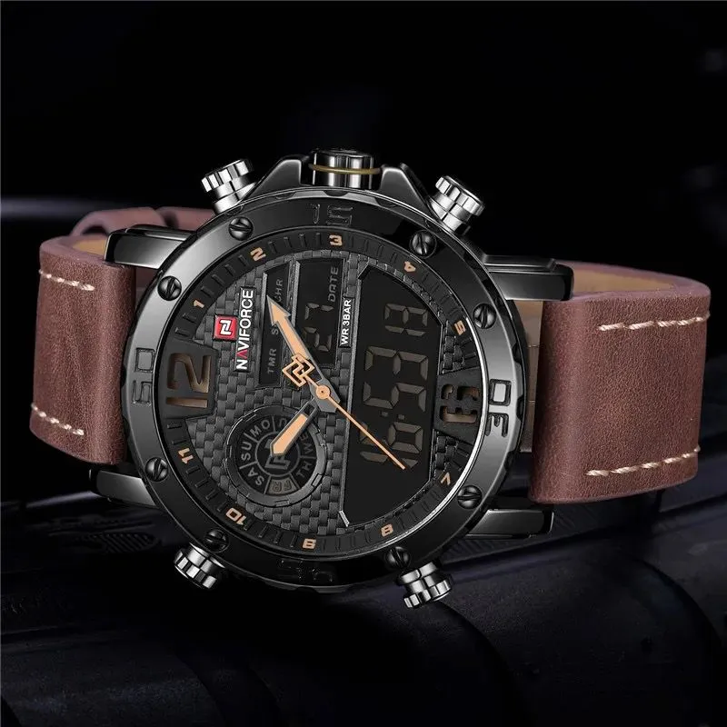 Naviforce Gents Leather Watch