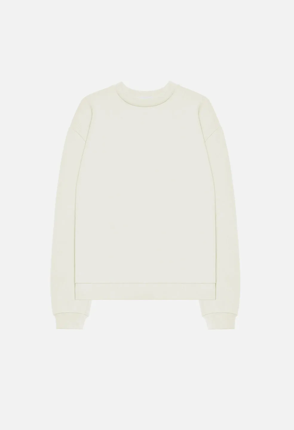 Oversized Crewneck Pullover / Salt