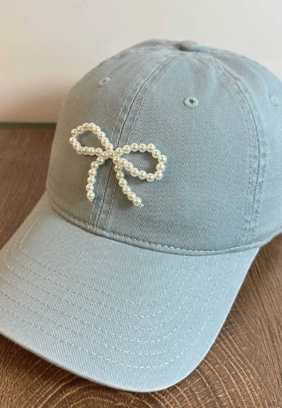 Pearl Bow Cap