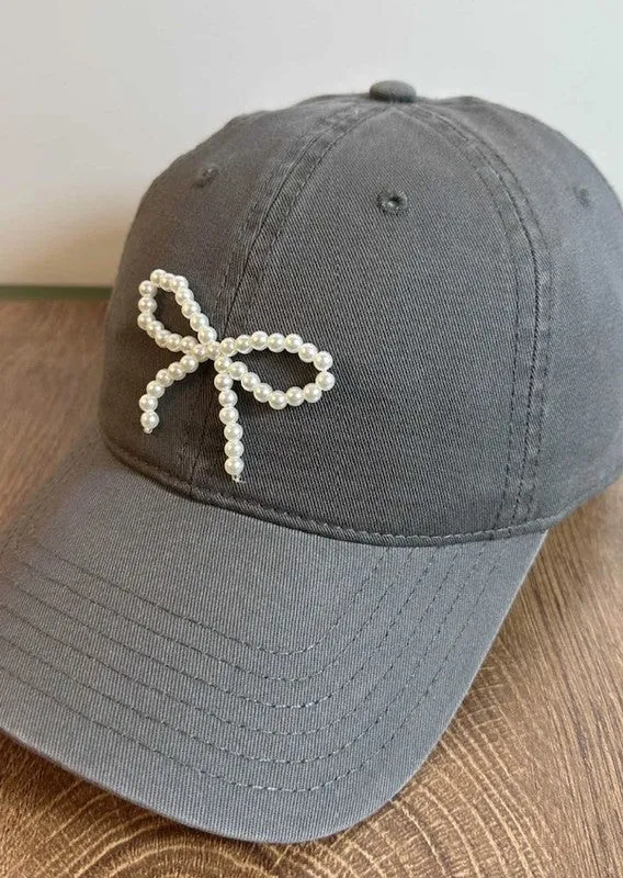 Pearl Bow Cap