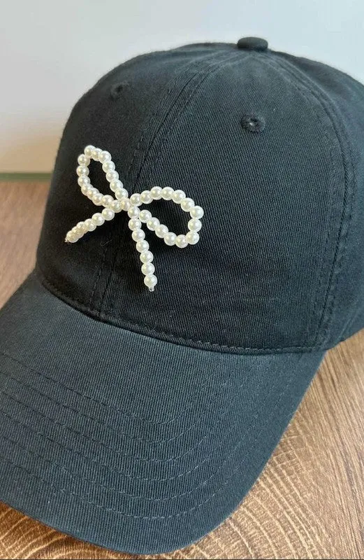 Pearl Bow Cap