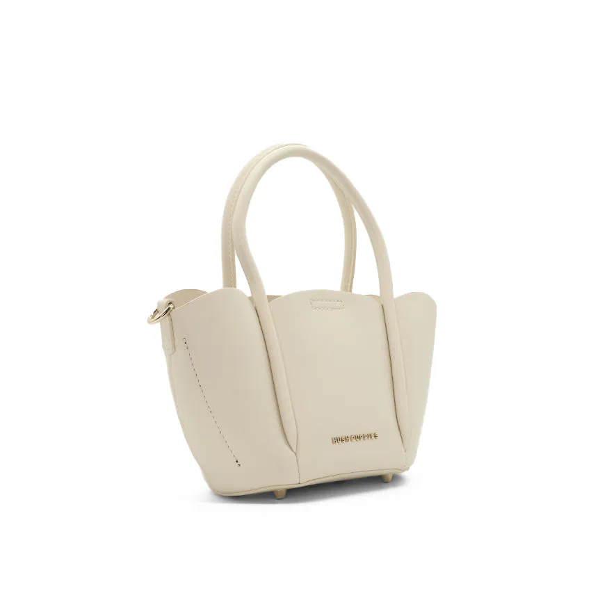 Petal Satchel (M) Women's Bag - Beige