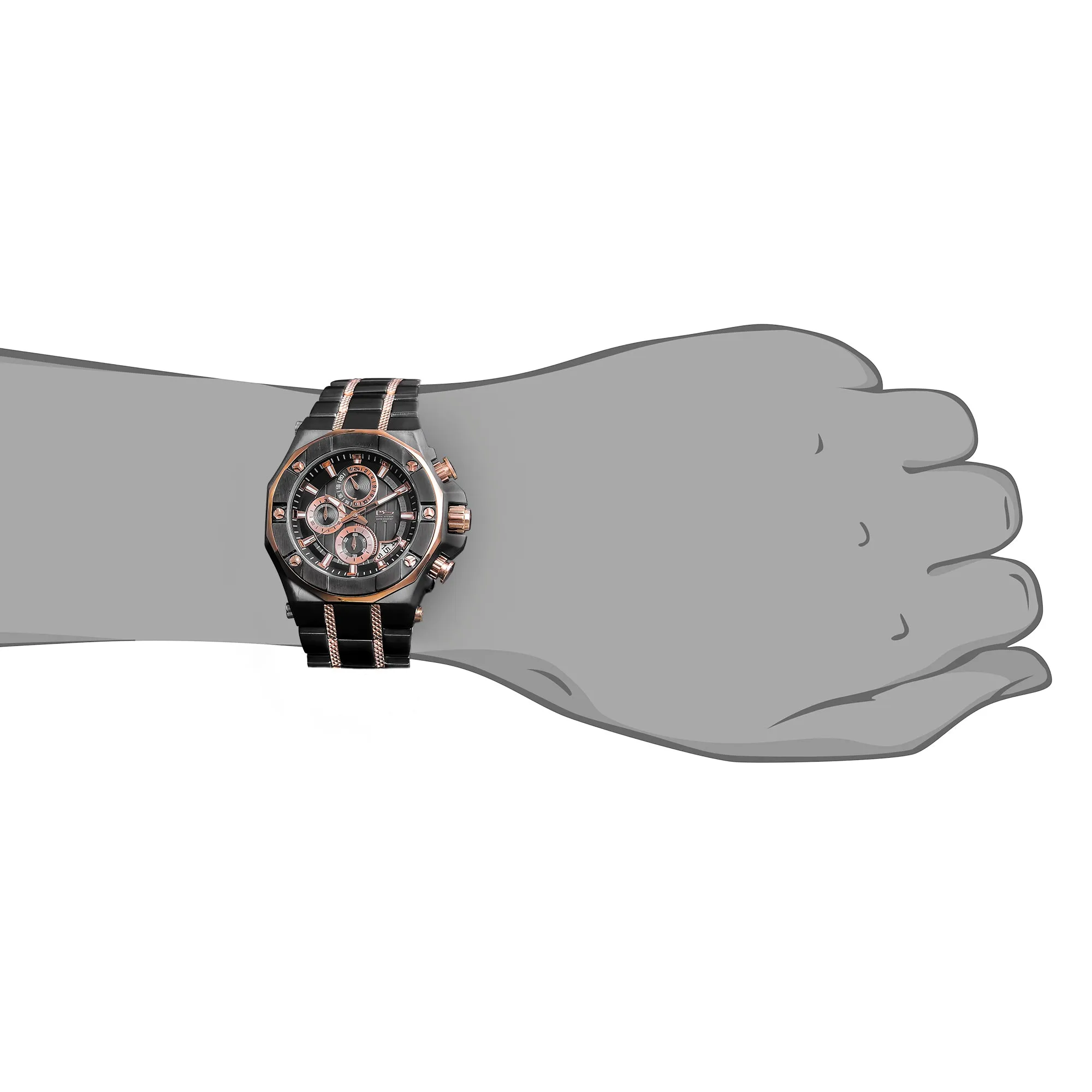 Phantom Rose Gold & Black Watch