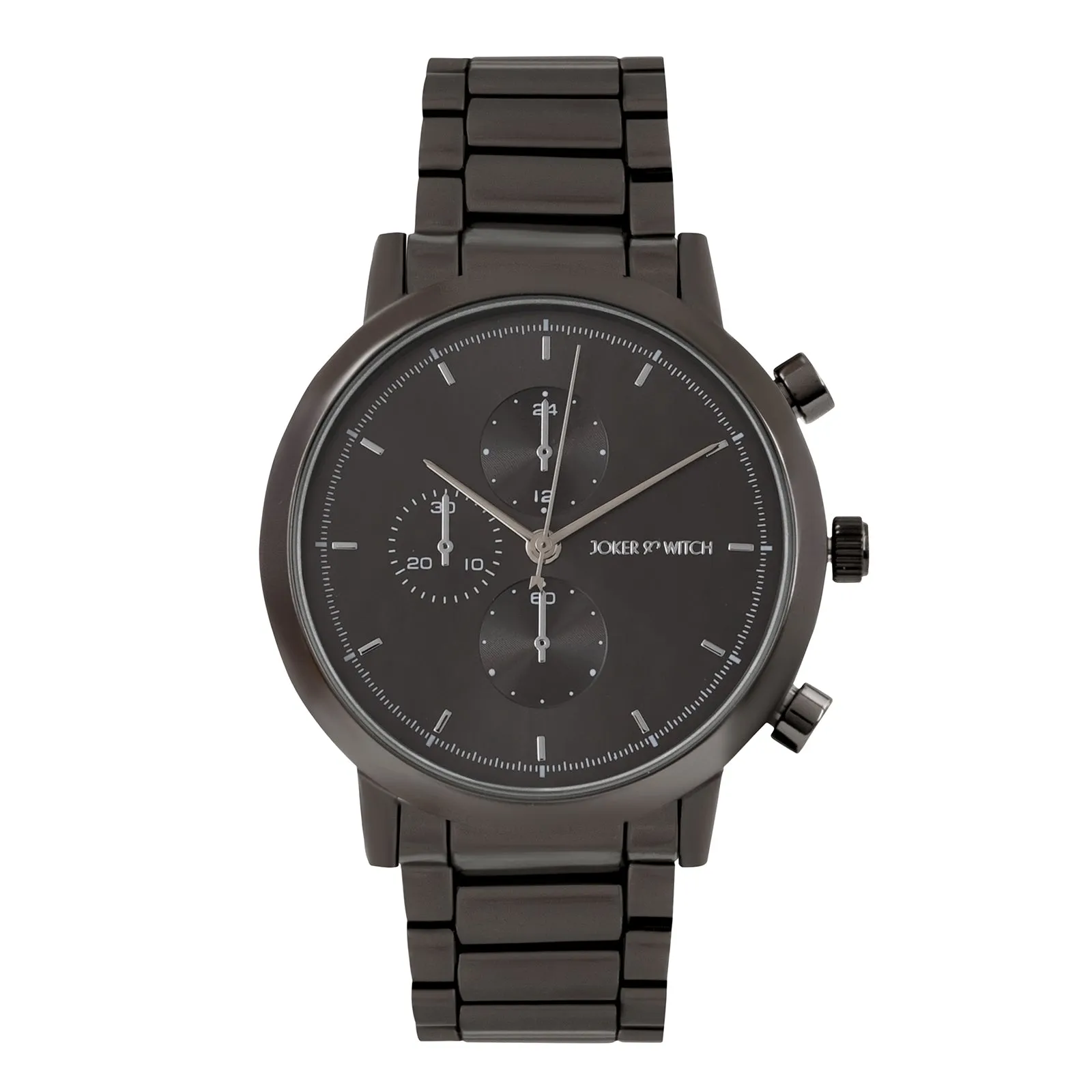 Pierce All Black Metallic Strap Watch