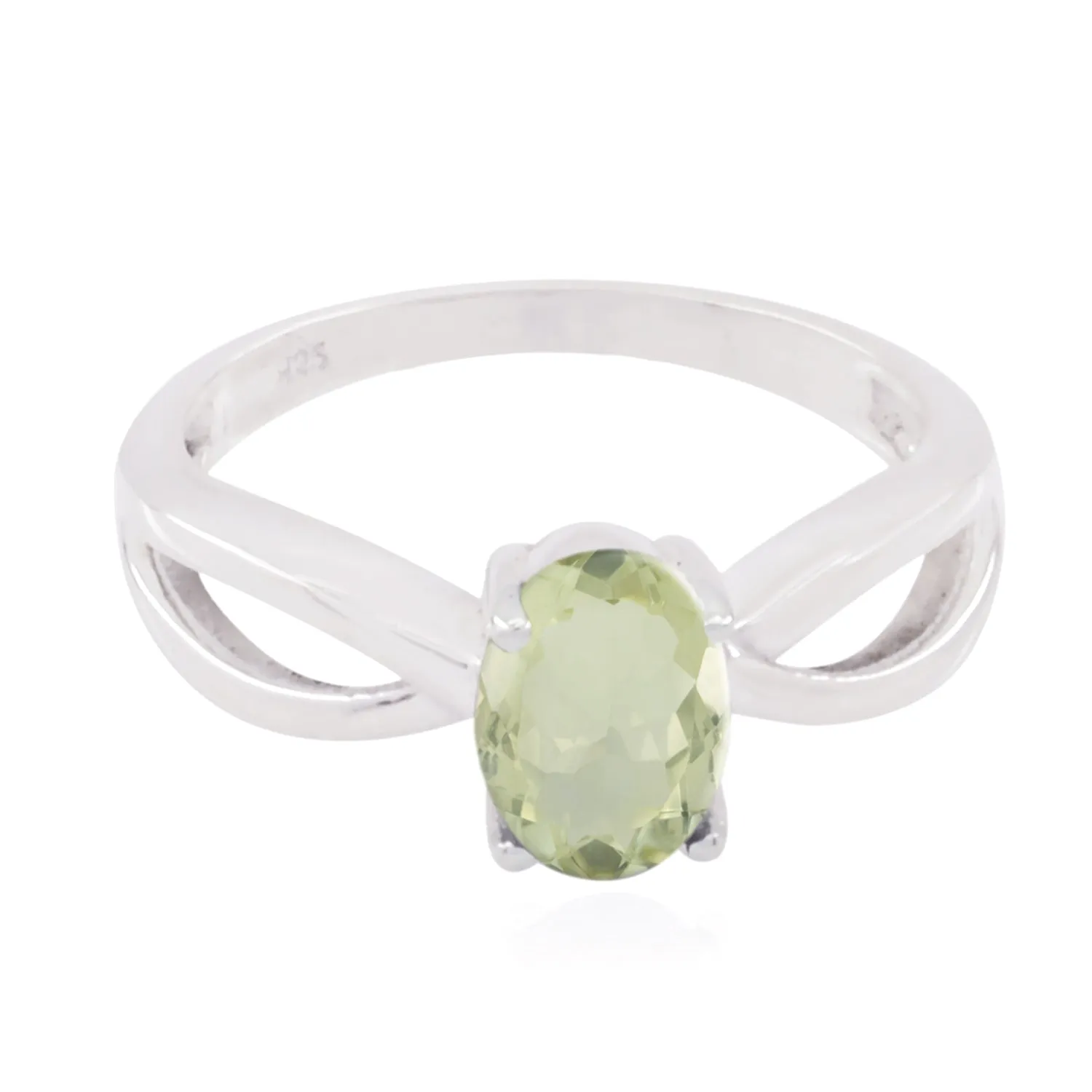 Prettyish Gem Green Amethyst 925 Silver Ring Handmade Jewelry Ideas