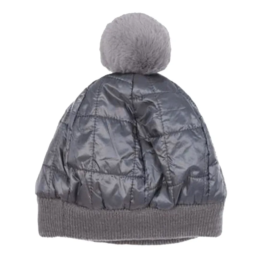 Puffer Padded Beanie Hats