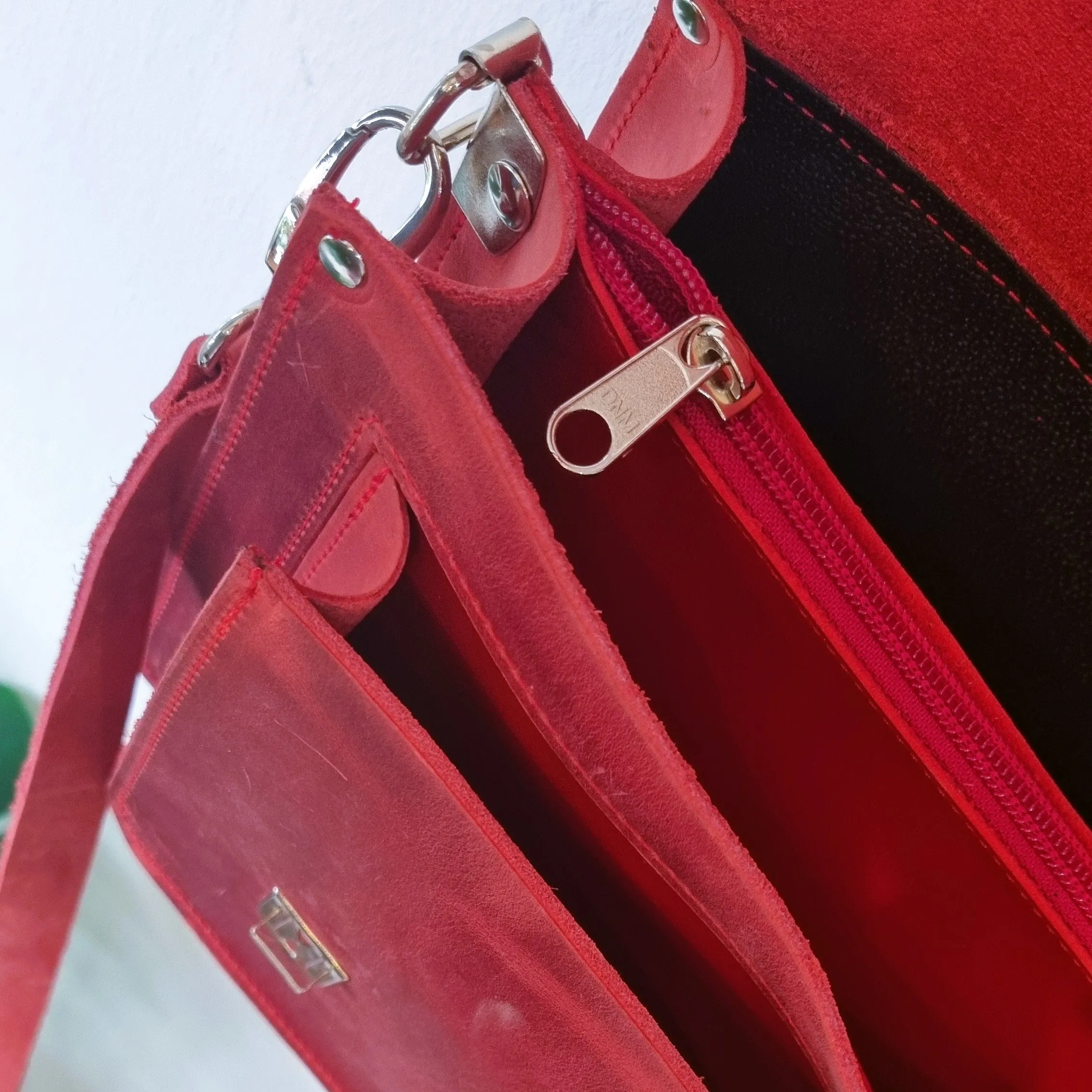 Red Satchel Bag