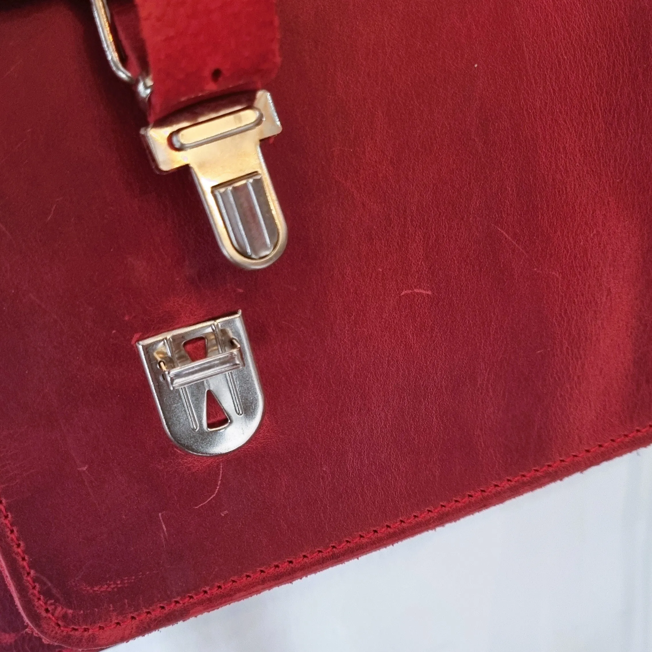 Red Satchel Bag