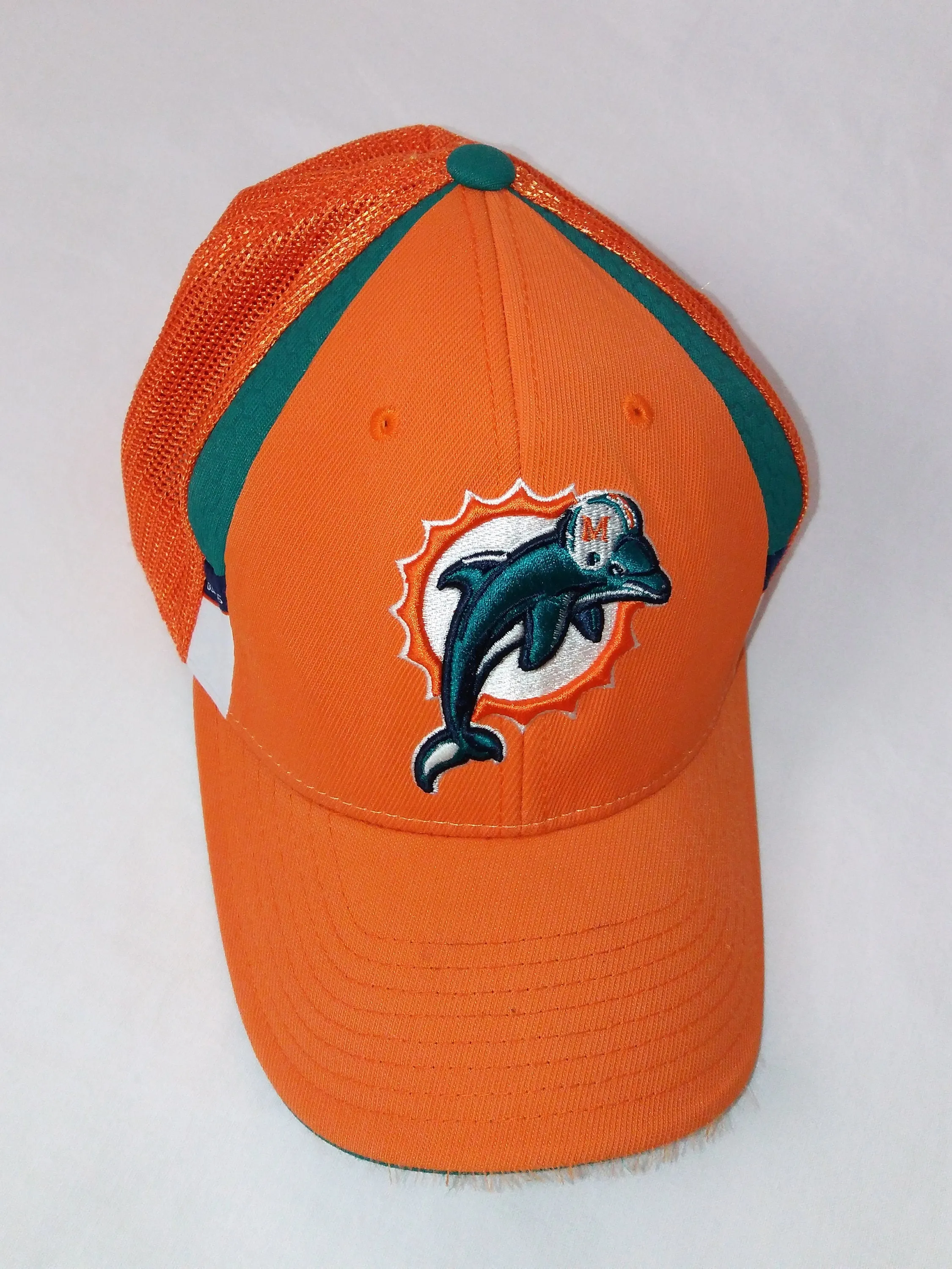 REEBOK Miami Dolphins NFL Football Baseball Hat - size L/XL