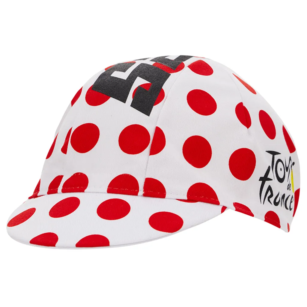 Santini TDF Kom Cycling Cap - Polka Dots