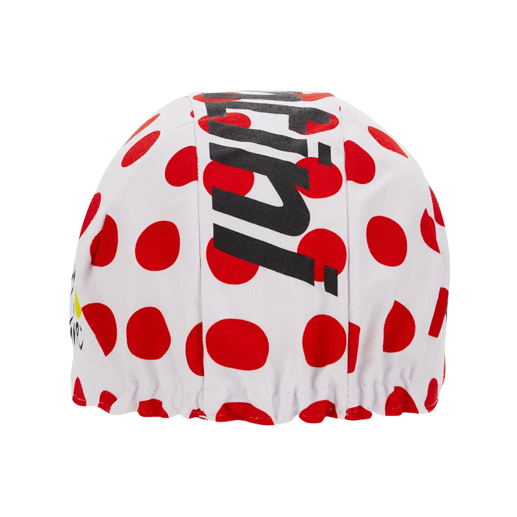 Santini TDF Kom Cycling Cap - Polka Dots