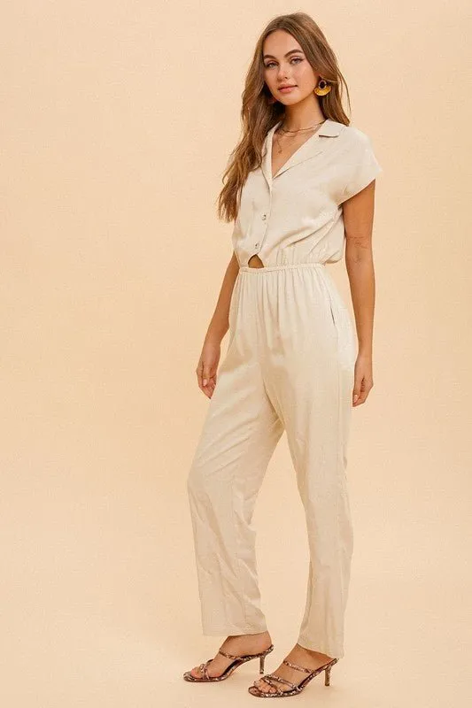 Shona Collared Jumpsuit