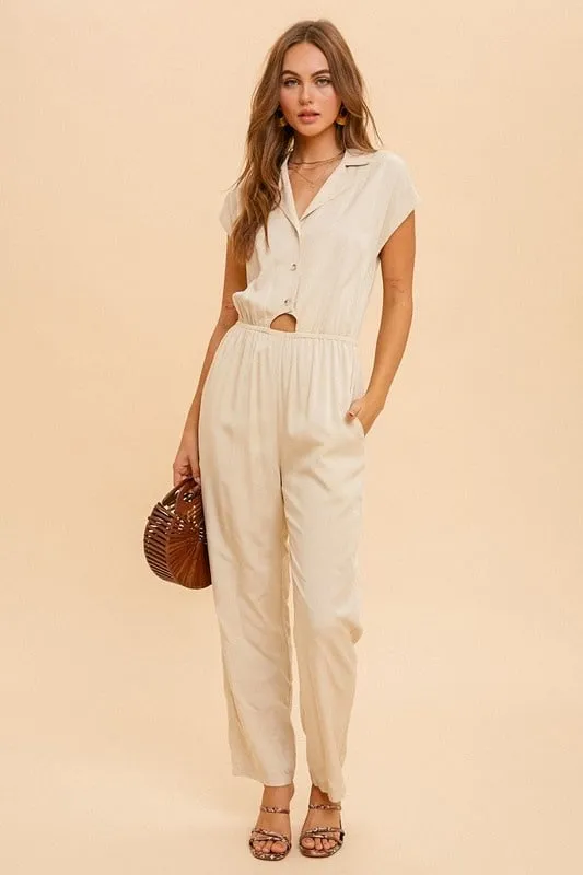 Shona Collared Jumpsuit