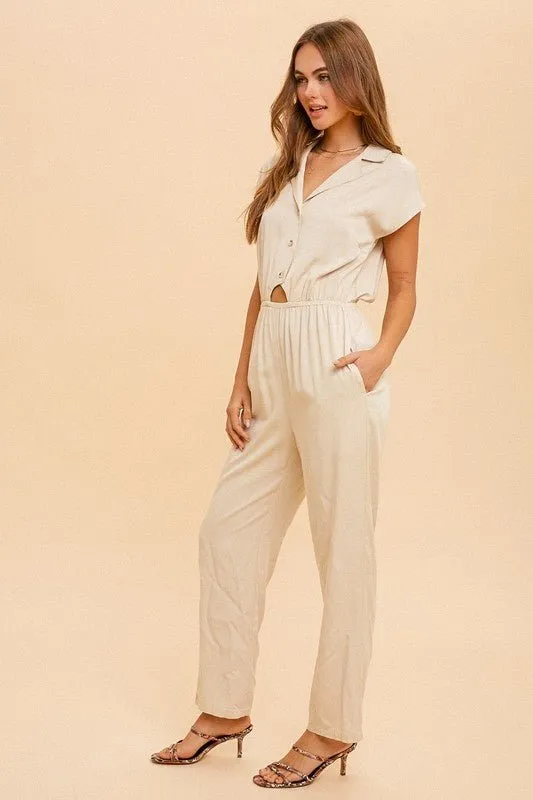 Shona Collared Jumpsuit