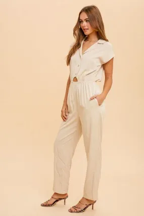 Shona Collared Jumpsuit