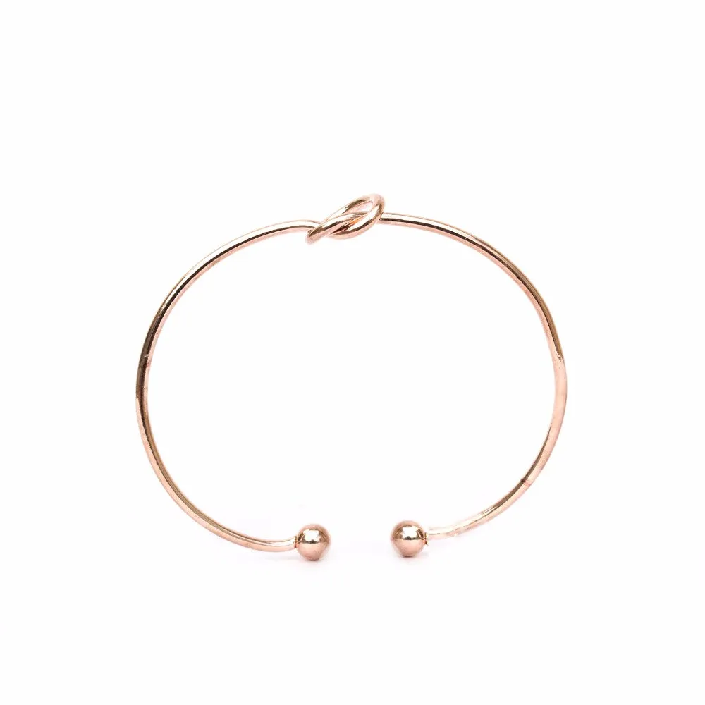 Spun Rose Gold Love Triangle