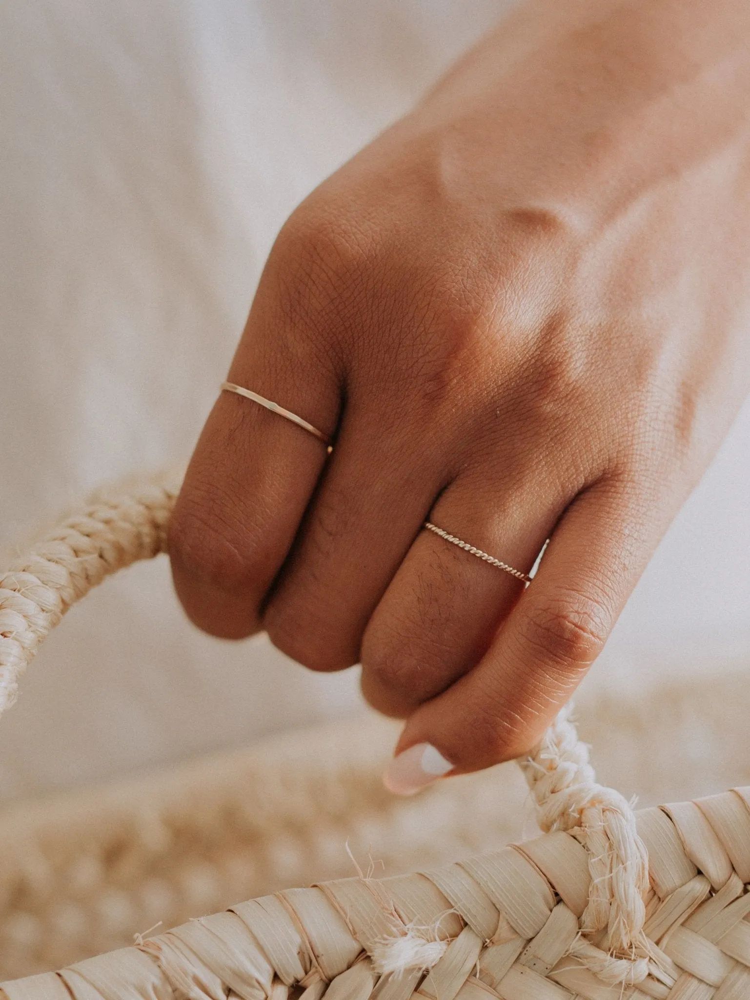 STACKING RING | HAMMERED