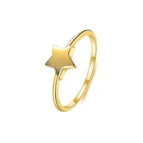 Star Engagement Ring Women Stacking Ring