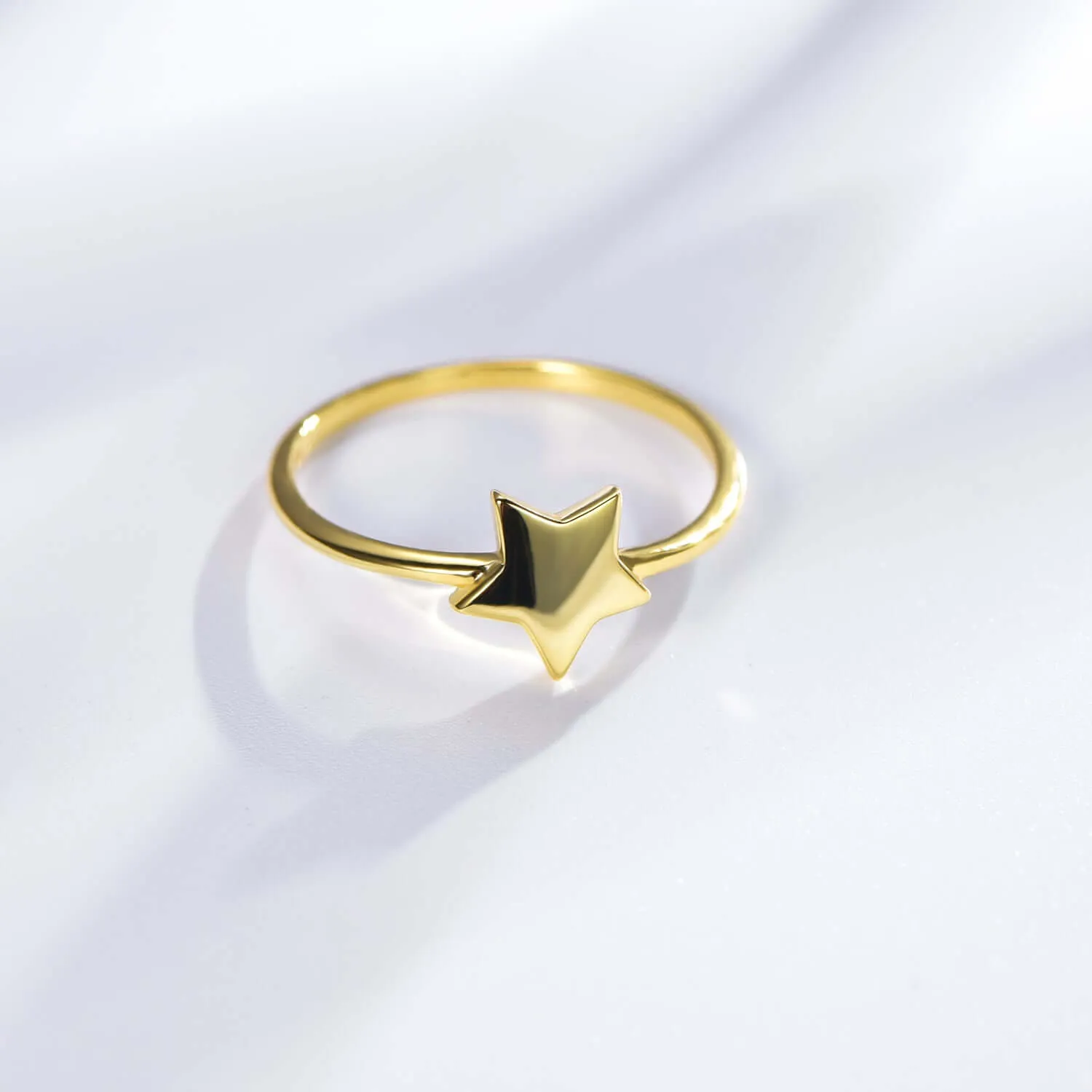 Star Engagement Ring Women Stacking Ring