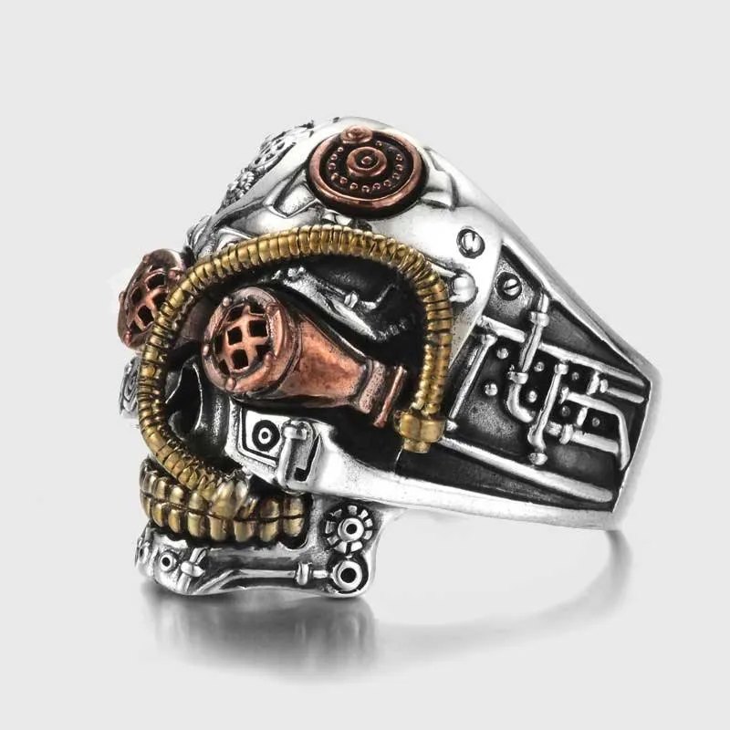 Steampunk Skull Ring