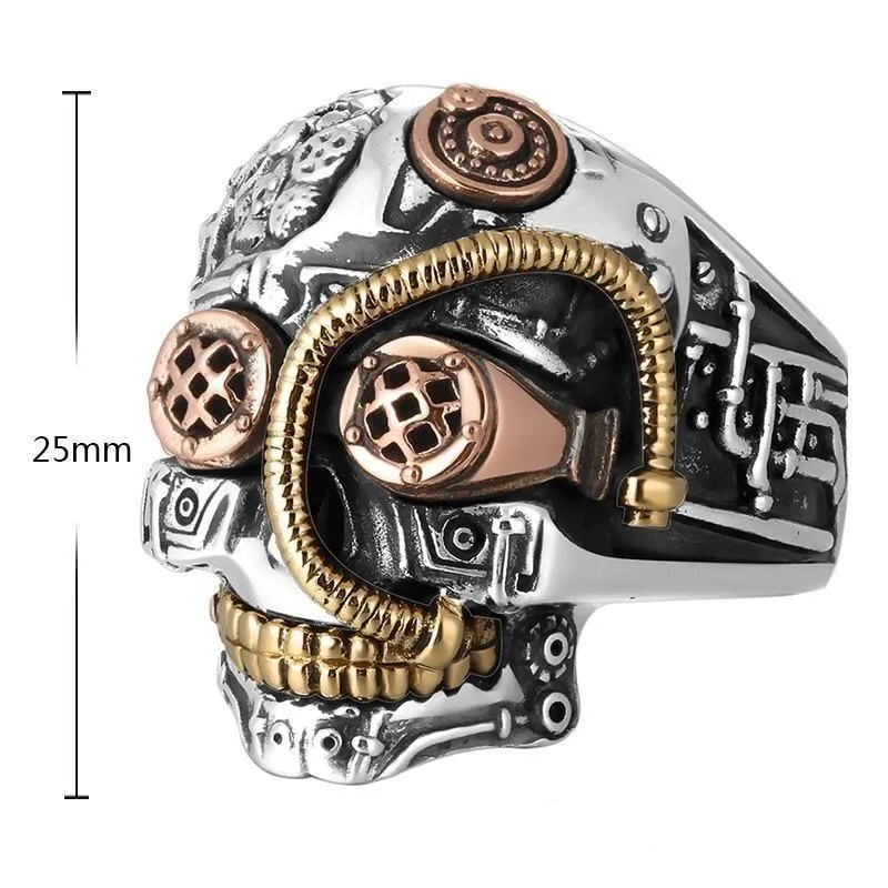 Steampunk Skull Ring