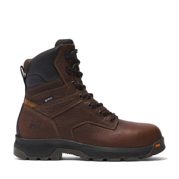 Timberland Pro Men's Titan Ev 8" Comp Toe WP Work Boot - Brown - TB0A5U4Y214