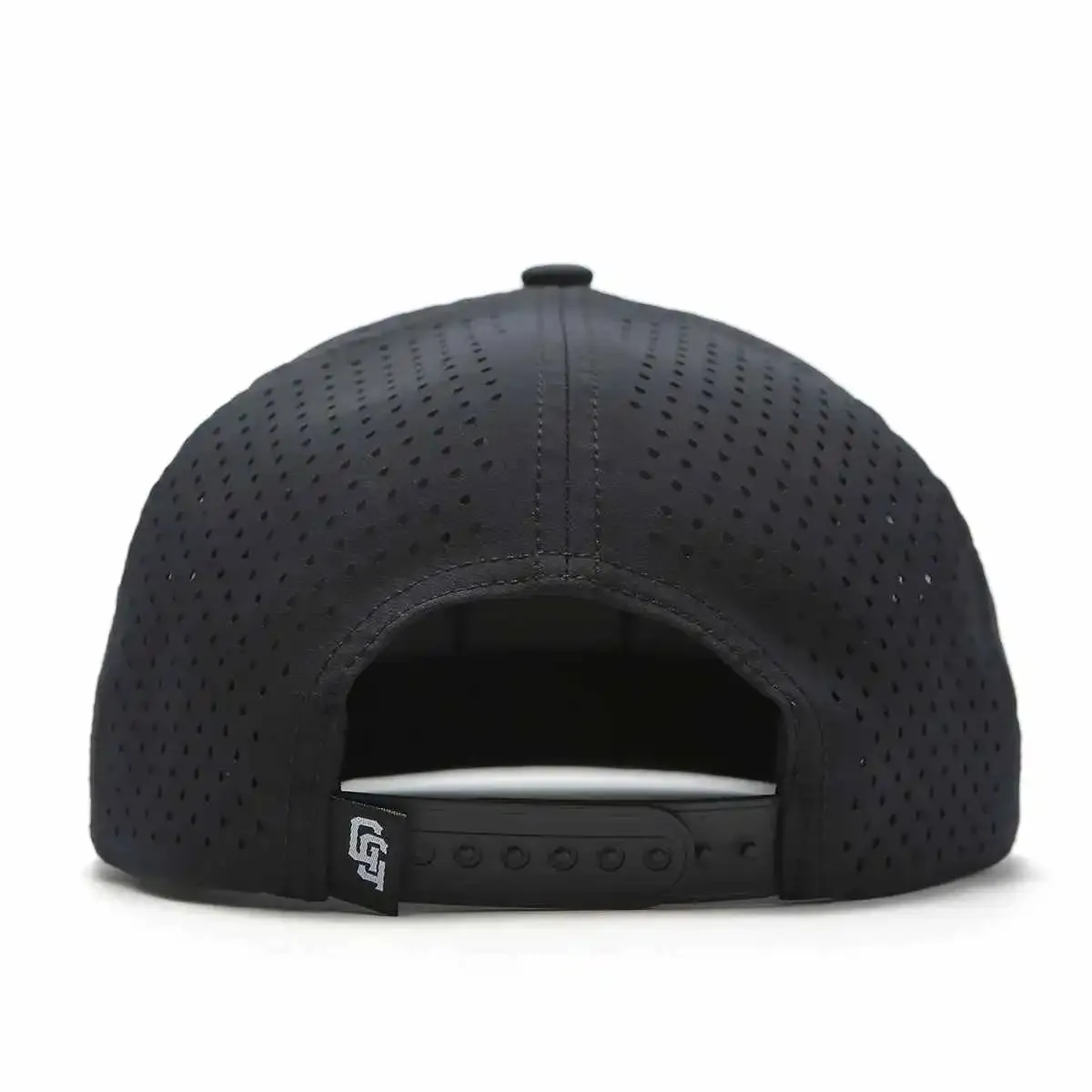 TOUR PRO Bushwood Members Golf Hat in Black with Flat Brim