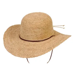 Tuscany Wide Brim Ladies Summer Straw Hat