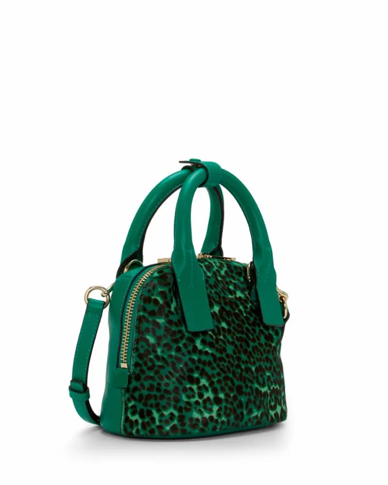 Vince Camuto Handbag KIMI SM SATCHEL EMERALD ISLE LEOP/HRCLF/MAT Y