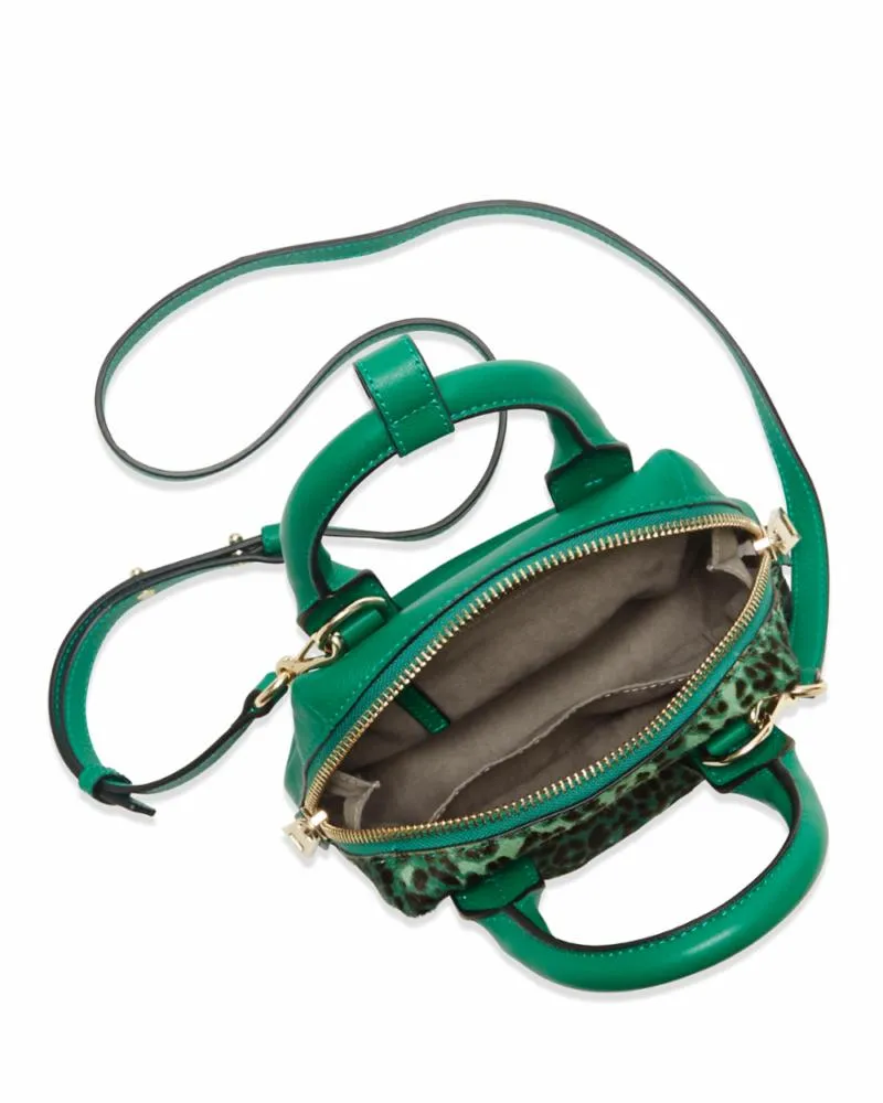 Vince Camuto Handbag KIMI SM SATCHEL EMERALD ISLE LEOP/HRCLF/MAT Y