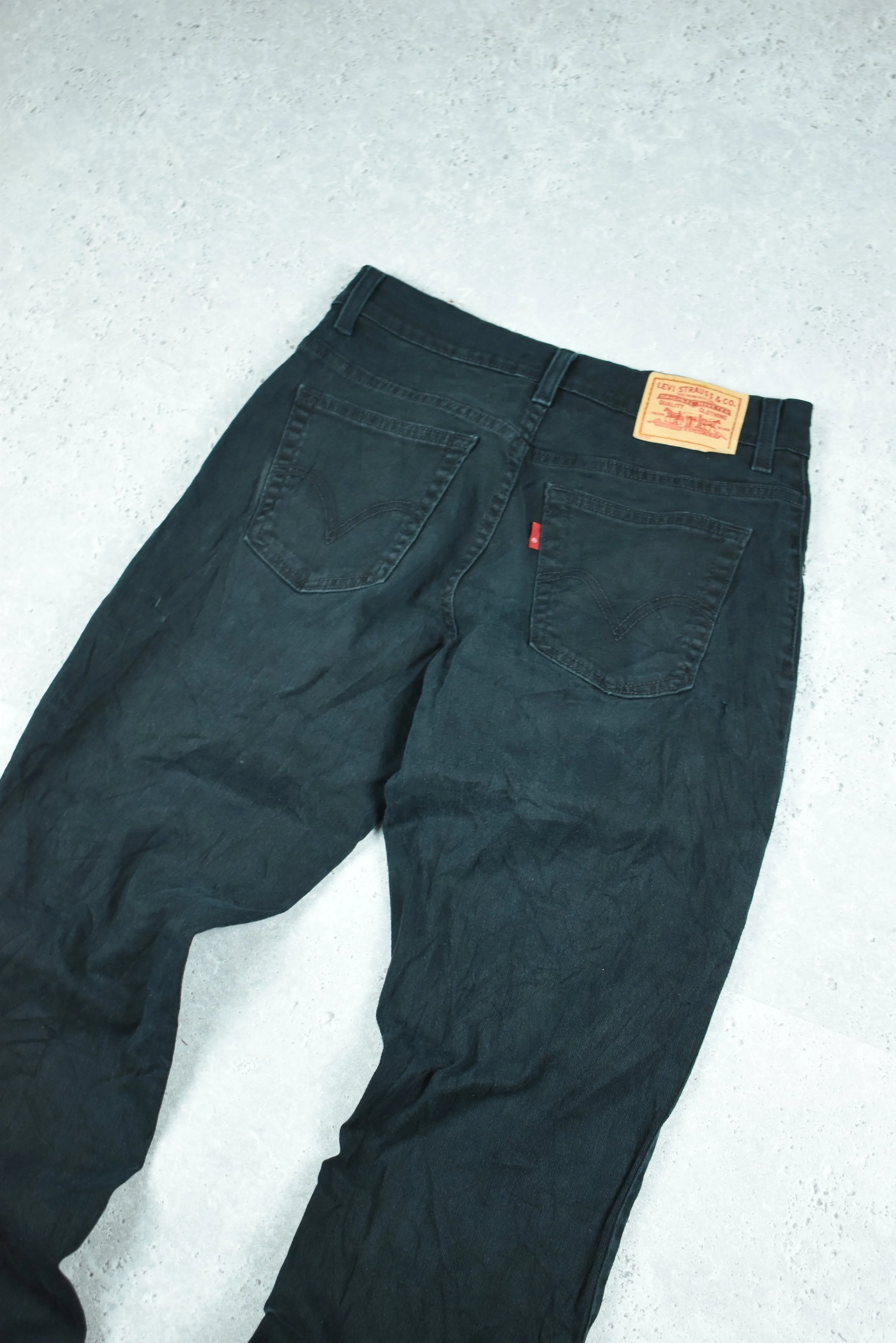 Vintage Levis Women's 550 Black Jeans Relaxed Boot Cut Size 6