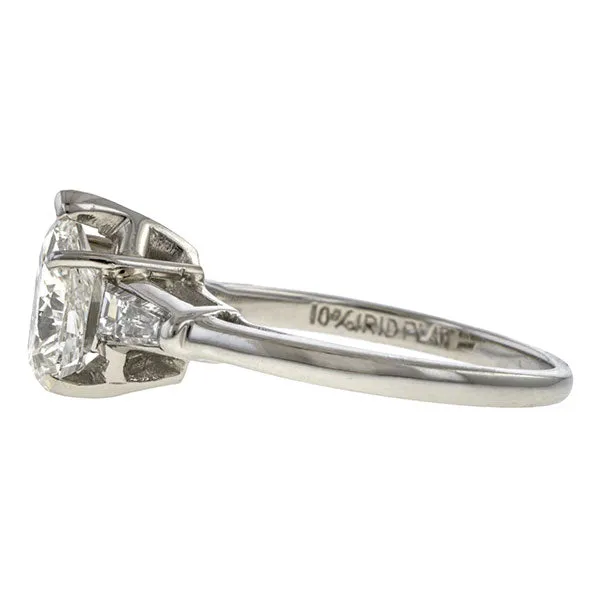 Vintage Pear Brilliant Cut Engagement Ring, 1.39ct.