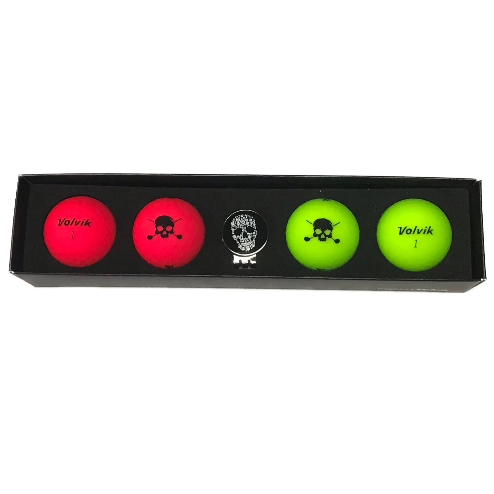 Volvik 2019 Limited Skull Edition Golf Balls w/ Marker