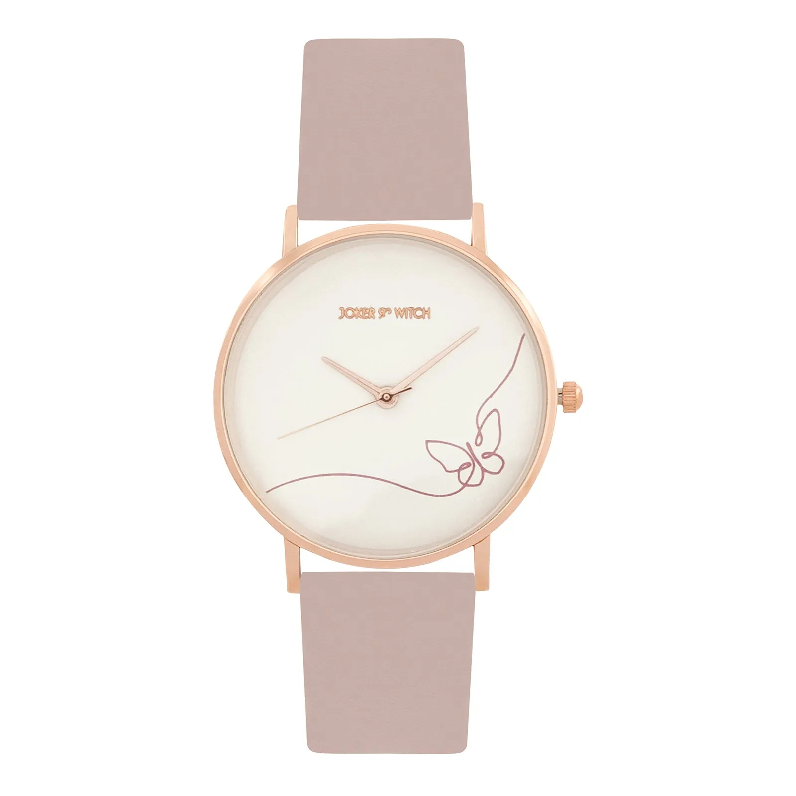 Whimsical Mauve PU Strap Watch