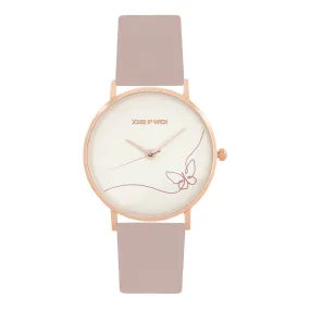 Whimsical Mauve PU Strap Watch